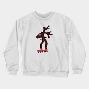 Deer on skates Crewneck Sweatshirt